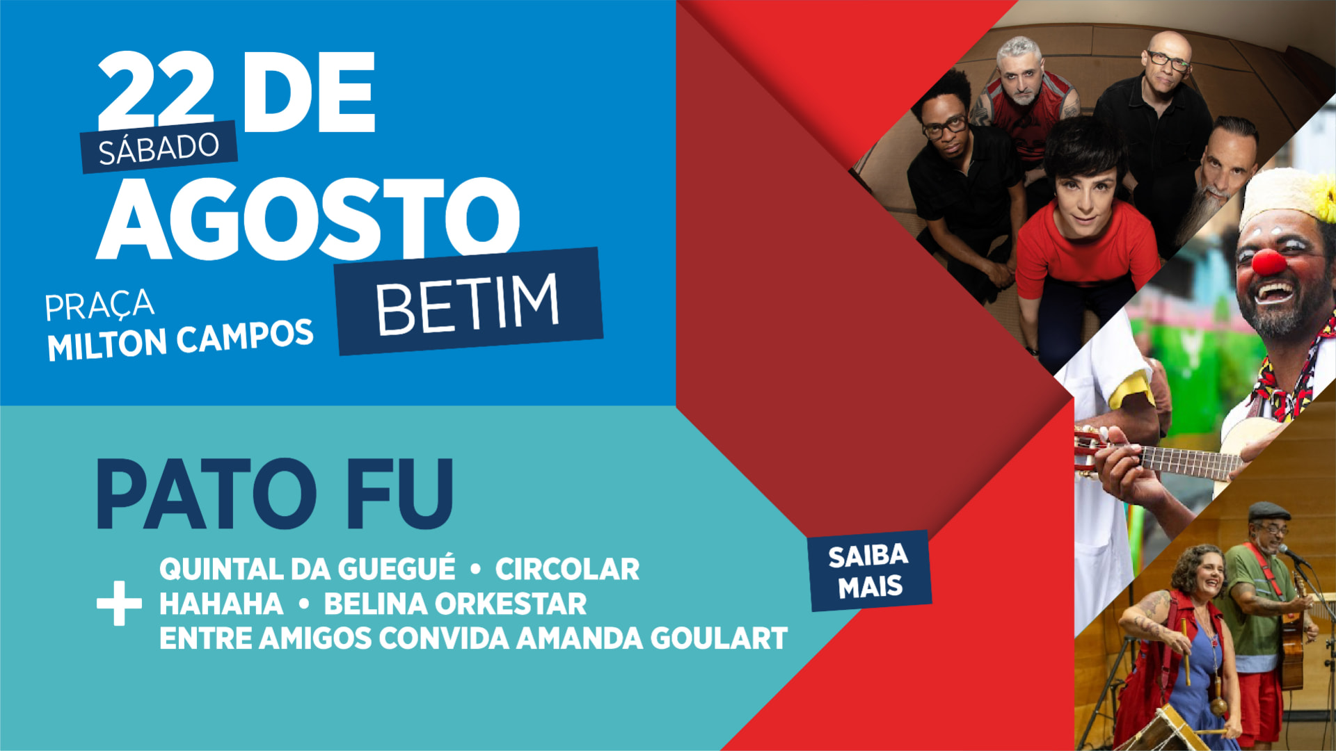 Banner do Festival Laços em Betim — Sábado • 22 de agosto